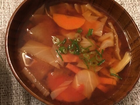 トマト味噌スープ